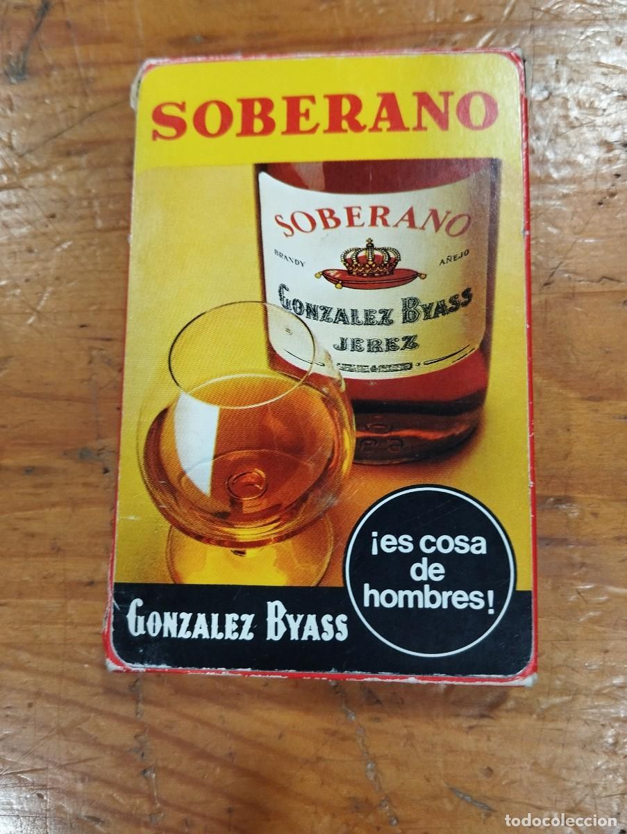 Barajas de cartas: BARAJA DE NAIPES ESPA&Ntilde;OLA PUBLICIDAD SOBERANO. EN SU CAJA.