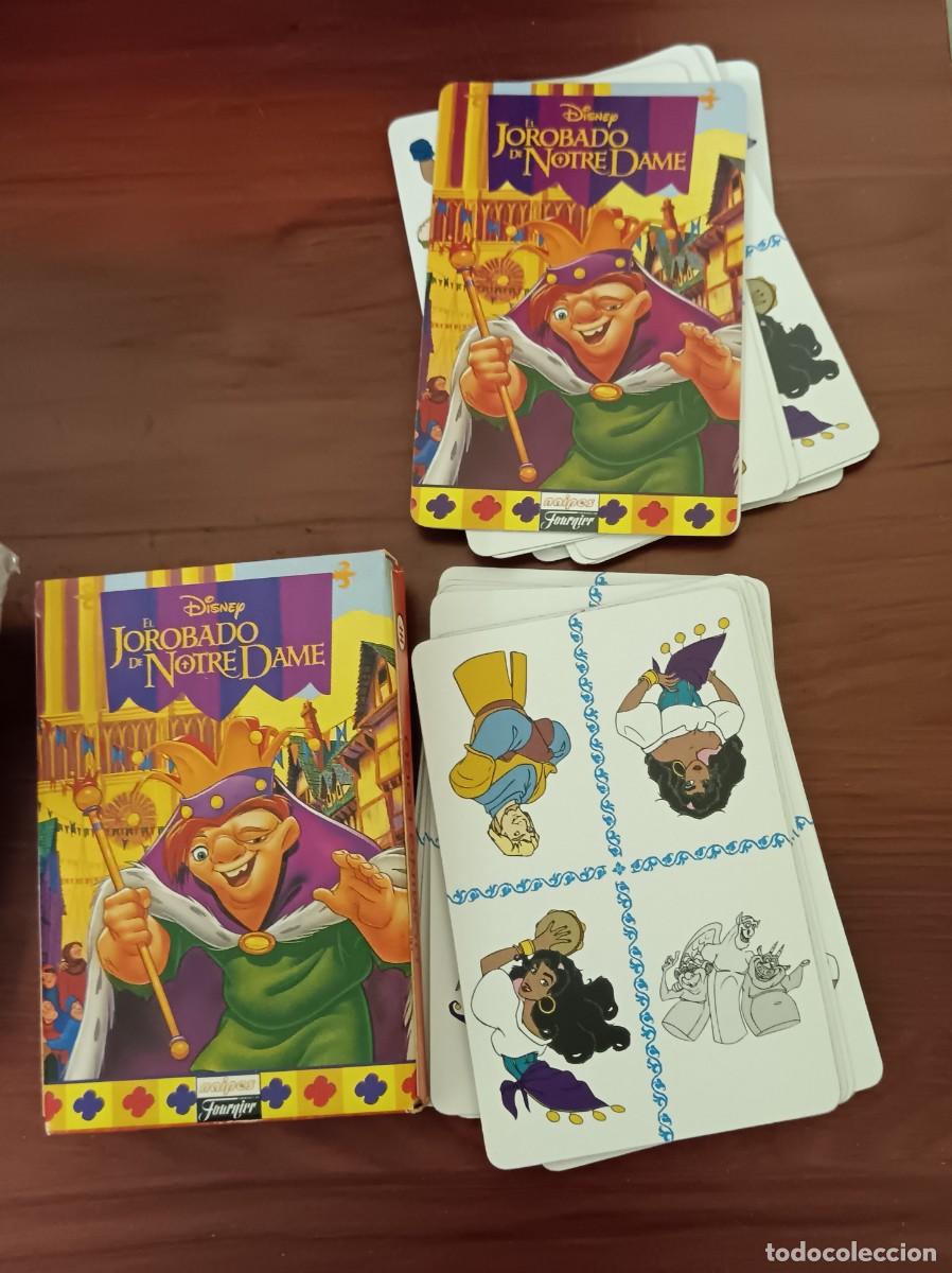 Barajas de cartas: BARAJA COMPLETA EL JOROBADO DE NOTRE DAME DISNEY FOURNIER A&Ntilde;O 1996