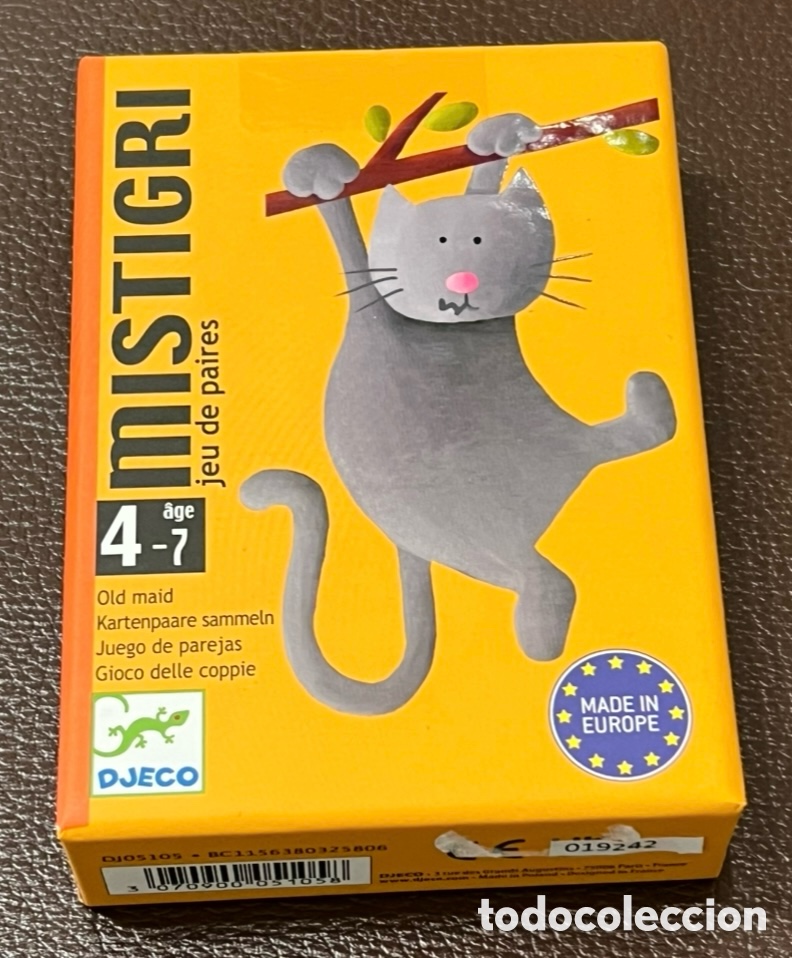 Barajas de cartas: Baraja Infantil. MISTIGRI. Jeu de paires. Djeco.