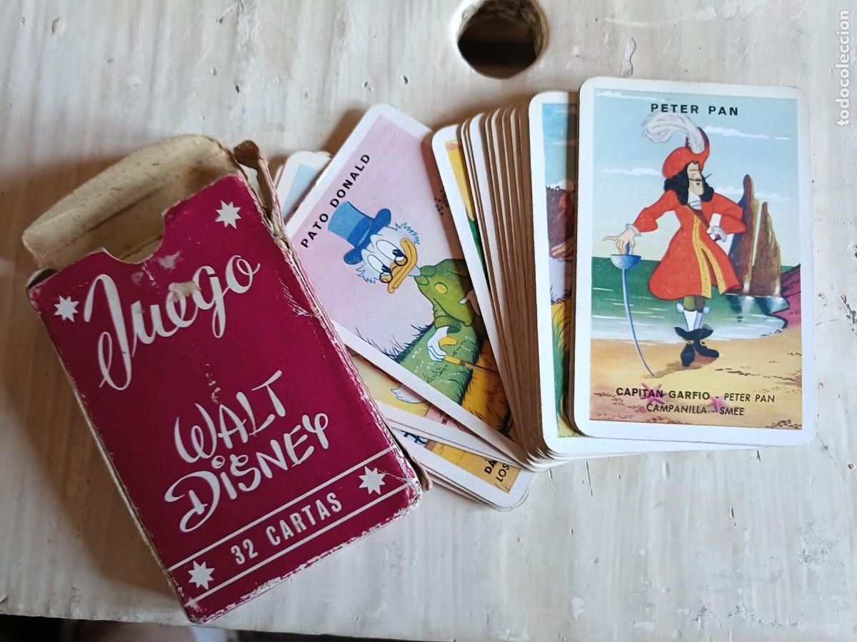 Barajas de cartas: BARAJA JUEGO INFANTIL FOURNIER - JUEGO DE LAS FAMILIAS WALT DISNEY - A&Ntilde;OS 60