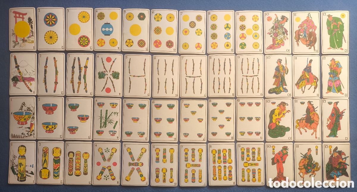 Barajas de cartas: BARAJA NAIPES JUEGO DE CARTAS JARD&Iacute;N JAPON&Eacute;S EL PEDREGAL PUBLICIDAD MUEBLES LA F&Aacute;BRICA C. 1965
