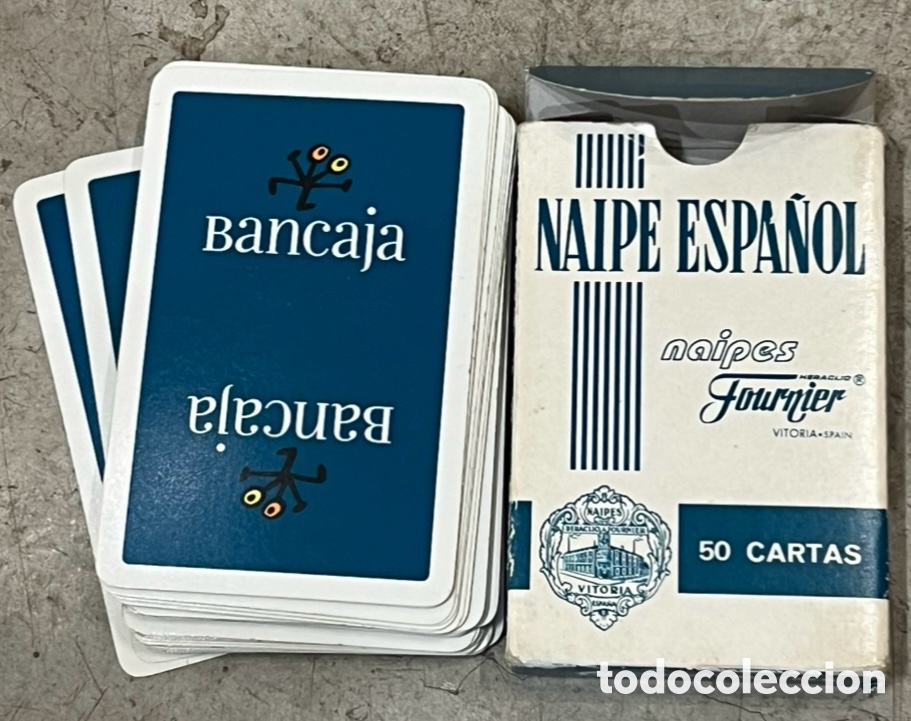Barajas de cartas: Baraja Espa&ntilde;ola. Publicidad BANCAJA. Fournier.