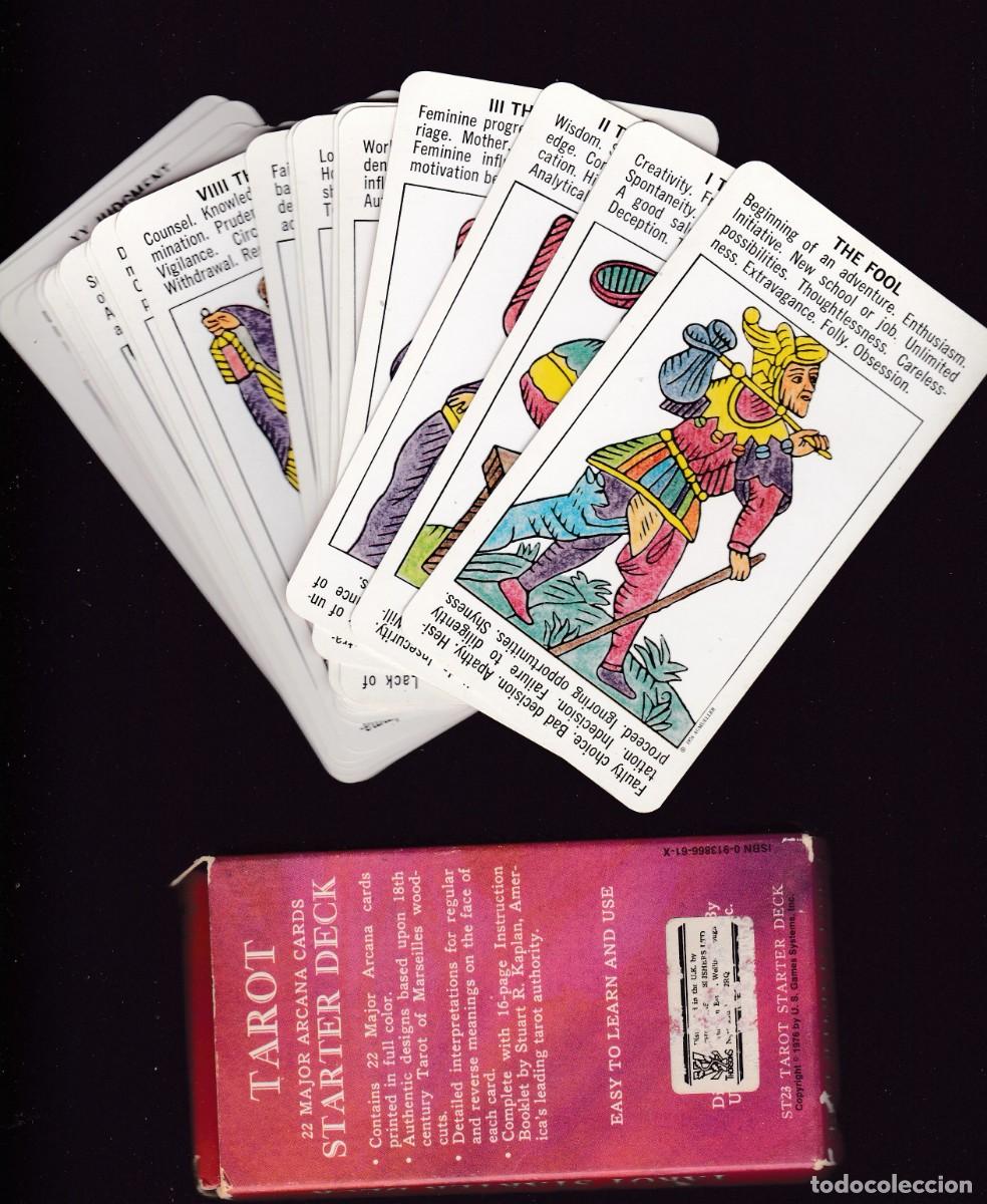 Barajas de cartas: THE STARTER TAROT DECK BY STUART R. KAPLAN 1976 ENGLISH UNICA COPIA!