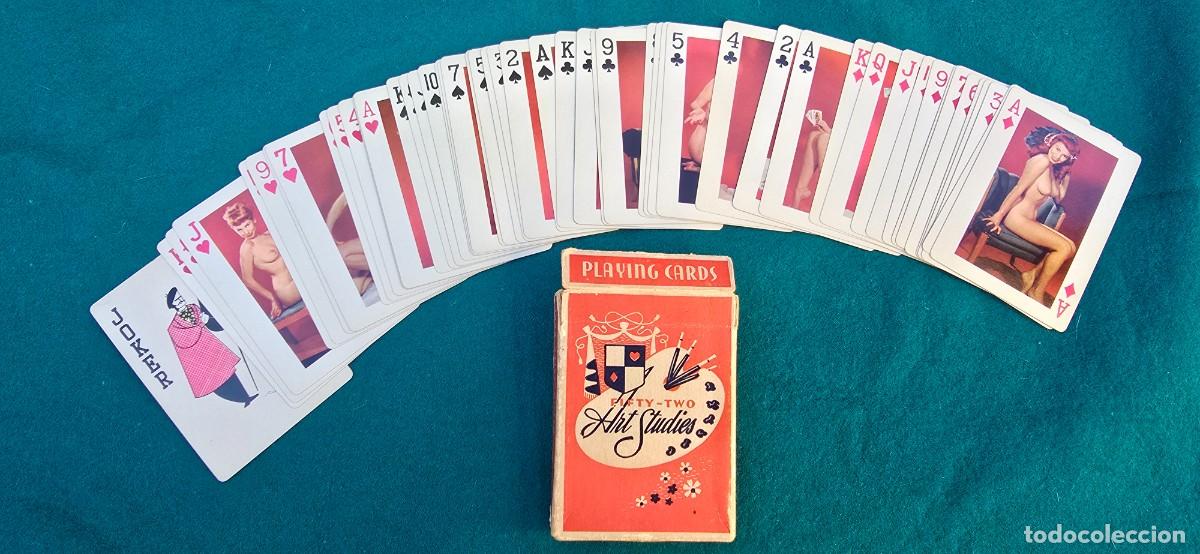 Kartenspiele: BARAJA DE POKER EROTICA (1950s) FIFTY TWO ART STUDIES - 52 CARTAS + 1 JOKER