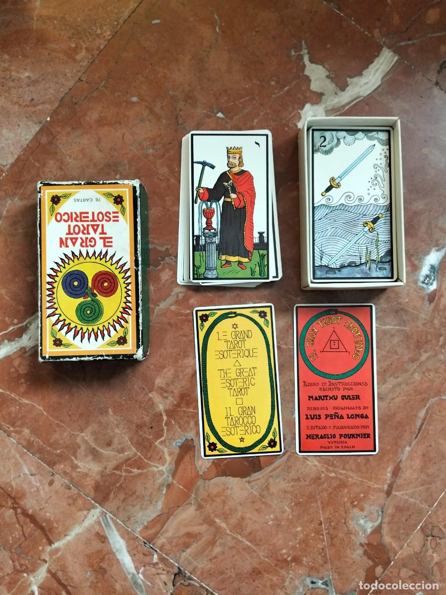 Barajas de cartas: Primera Edici&oacute;n Vintage (1978/79) El Gran Tarot Esot&eacute;rico - Fournier. &iexcl;Completo con las 80 cartas!