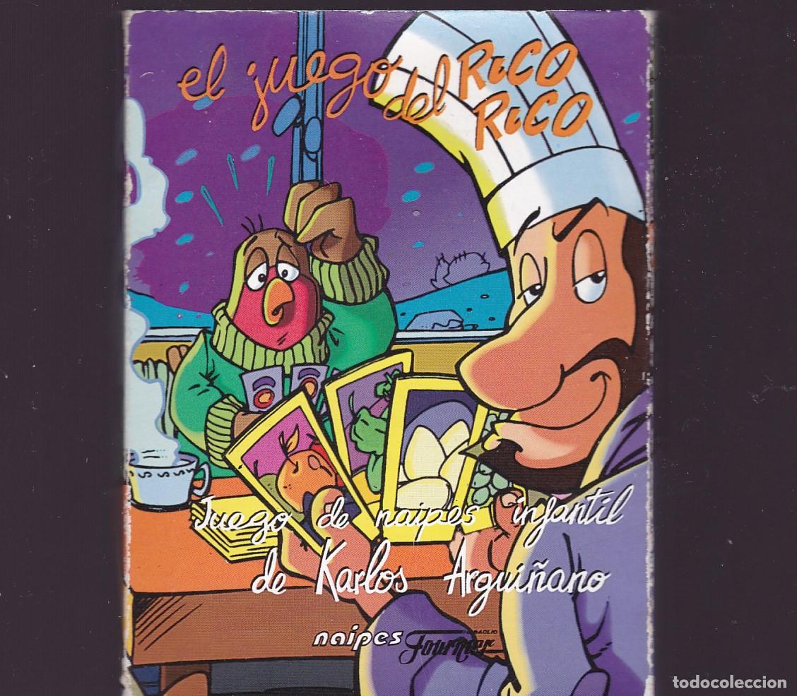 Barajas de cartas: JUEGO DE NAIPES INFANTIL DE KARLOS ARGUI&Ntilde;ANO FOURNIER VINTAGE OPORTUNIDAD UNICA!