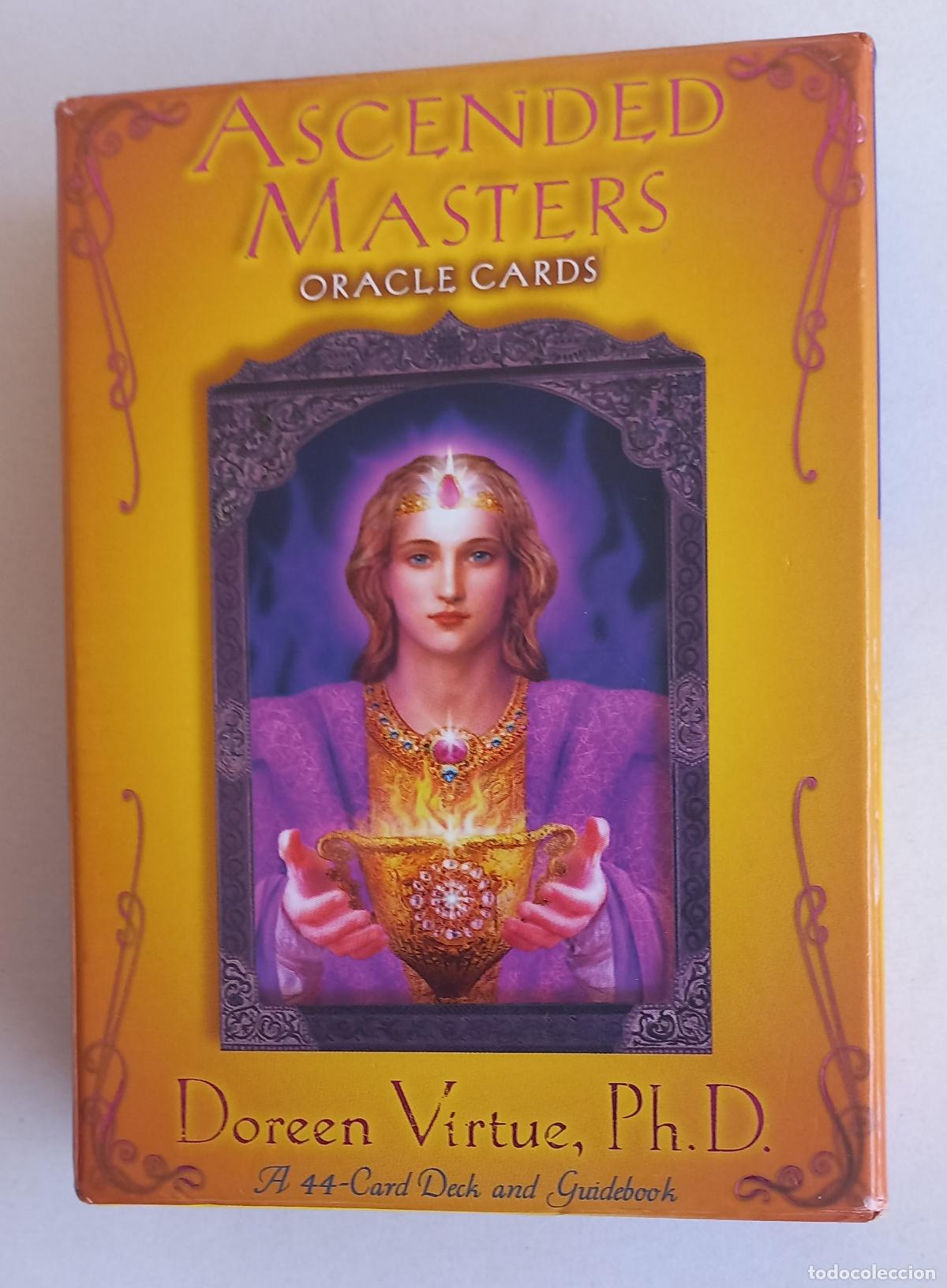 Barajas de cartas: ASCENDED MASTERS Oracle Cards. Doreen Virtue 2007 Completa baraja de 44 cartas + libro gu&iacute;a.