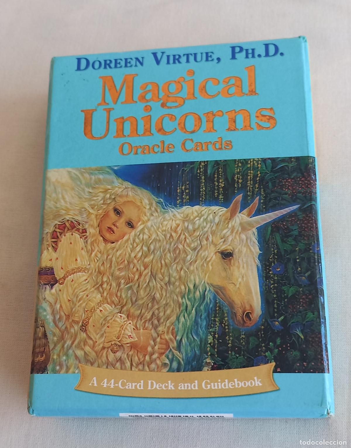 Barajas de cartas: Magical Unicorns Oracle Cards Edici&oacute;n en Ingl&eacute;s. Doreen Virtue Ph.D. Baraja de 44 cartas+libro gu&iacute;a