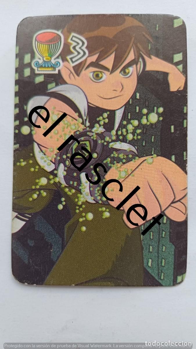 Barajas de cartas: CARTA NAIPE DE LA COLECCION BEN10 -NUMERO 3COPAS