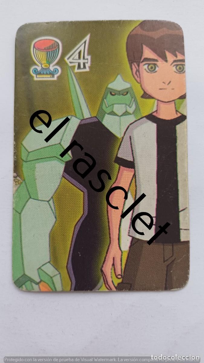 Barajas de cartas: CARTA NAIPE DE LA COLECCION BEN10 -NUMERO 4COPAS