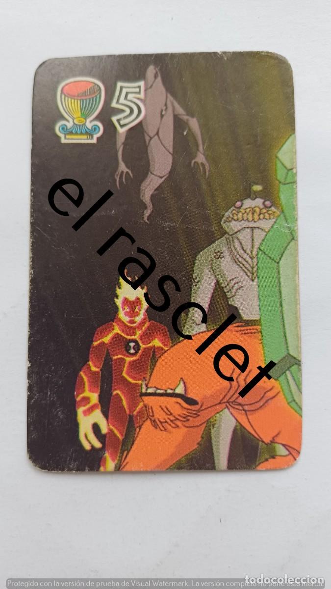 Barajas de cartas: CARTA NAIPE DE LA COLECCION BEN10 -NUMERO 5 COPAS