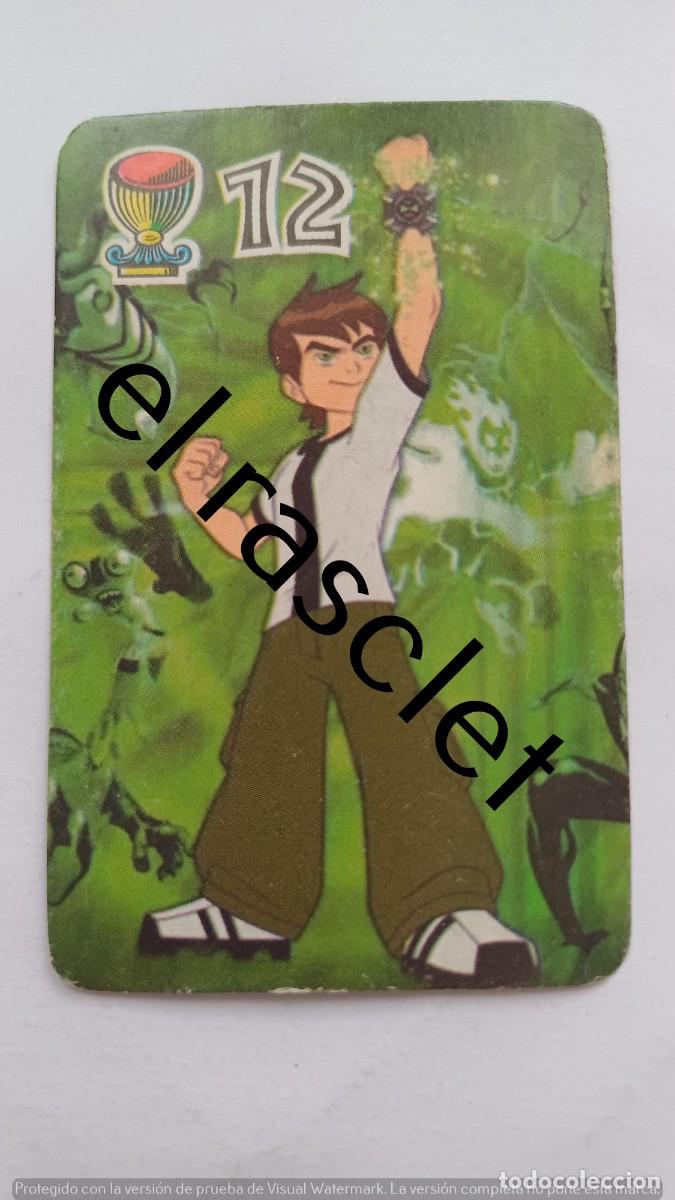 Barajas de cartas: CARTA NAIPE DE LA COLECCION BEN10 -NUMERO 12 COPAS
