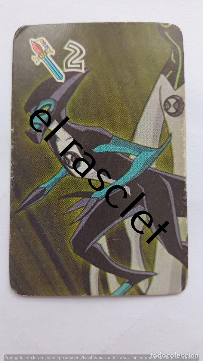 Barajas de cartas: CARTA NAIPE DE LA COLECCION BEN10 -NUMERO 2 ESPADAS