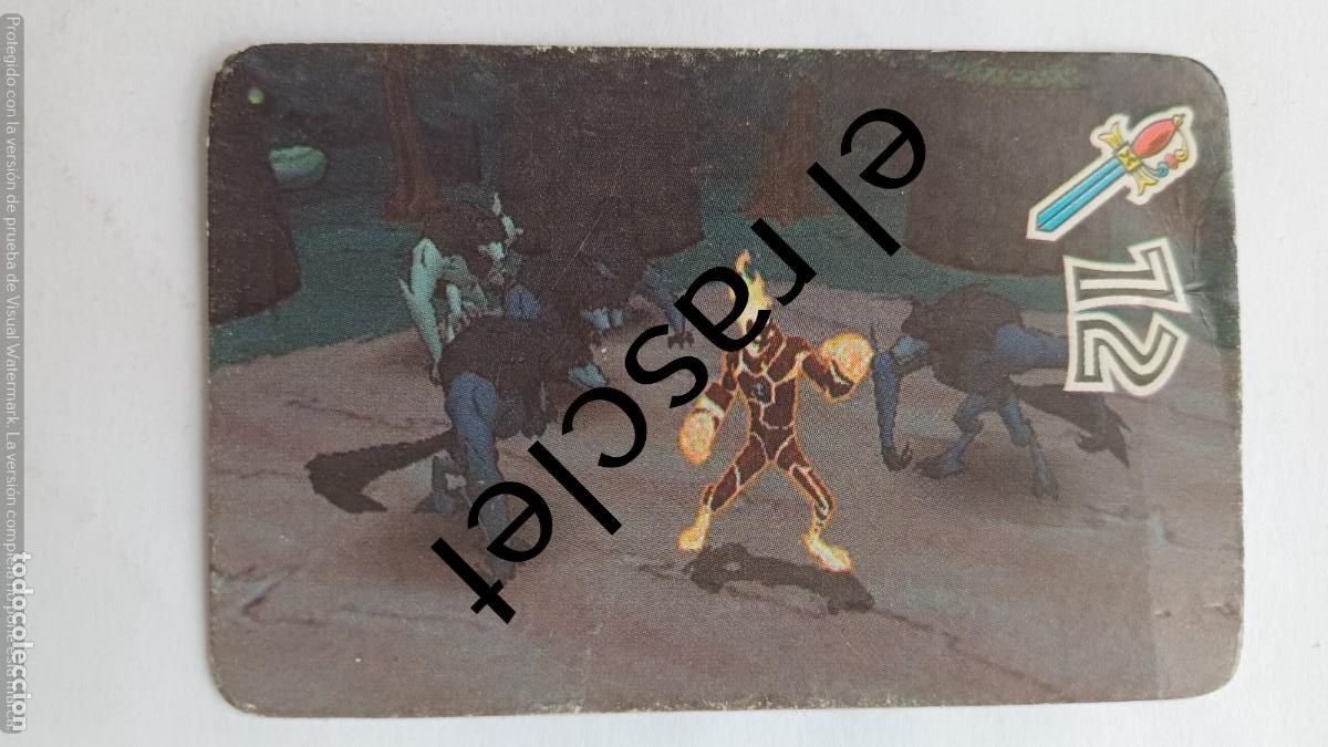 Barajas de cartas: CARTA NAIPE DE LA COLECCION BEN10 -NUMERO 12 ESPADAS