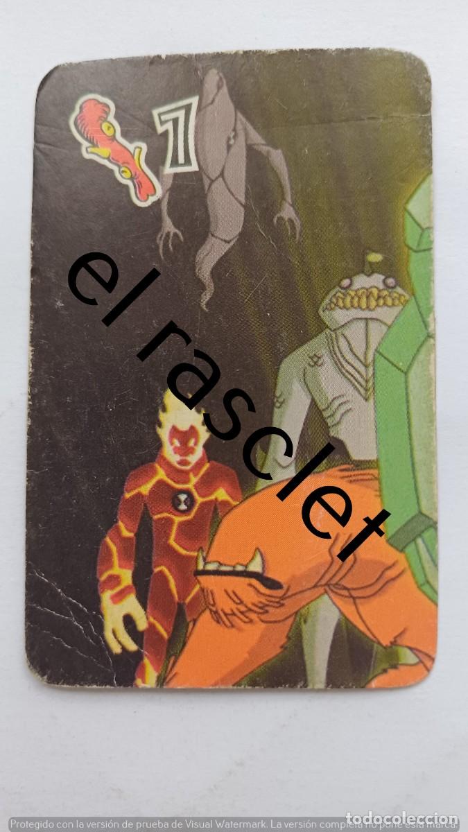 Barajas de cartas: CARTA NAIPE DE LA COLECCION BEN10 -NUMERO 1. BASTOS