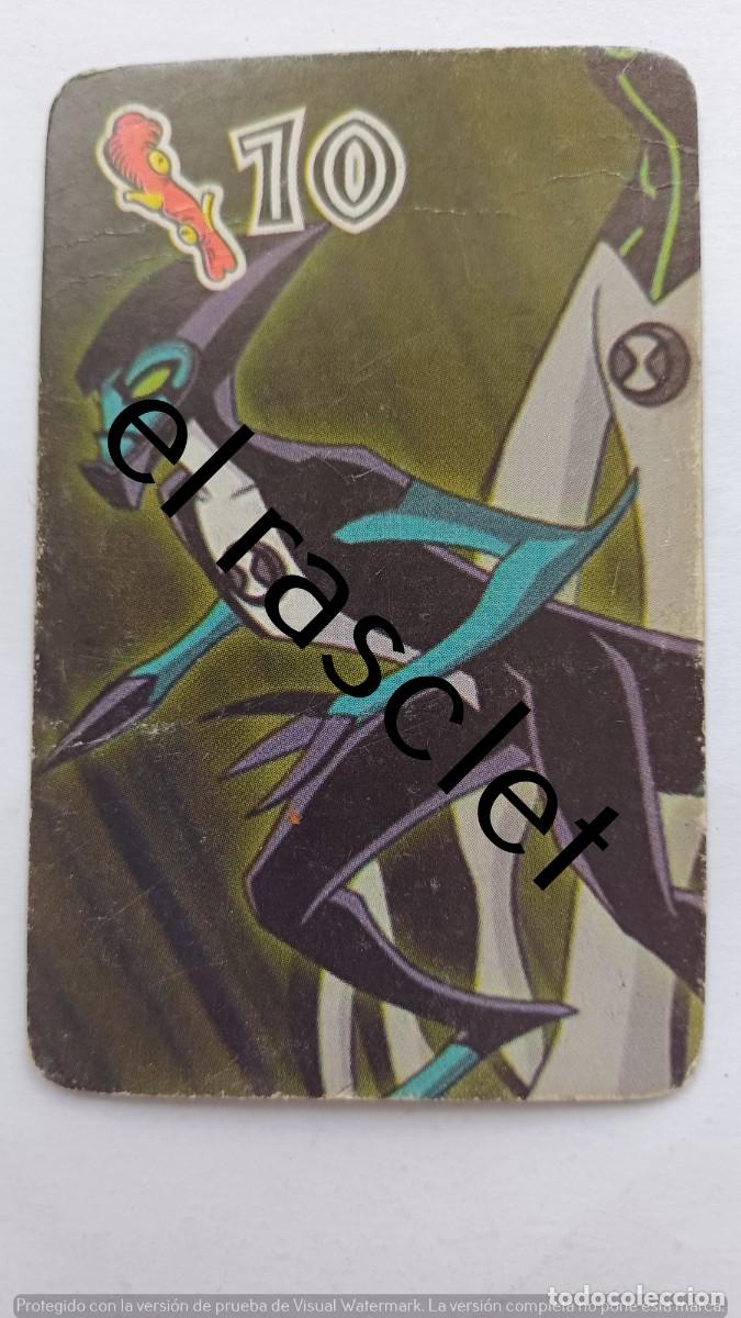 Baralhos de cartas: CARTA NAIPE DE LA COLECCION BEN10 -NUMERO 10 BASTOS