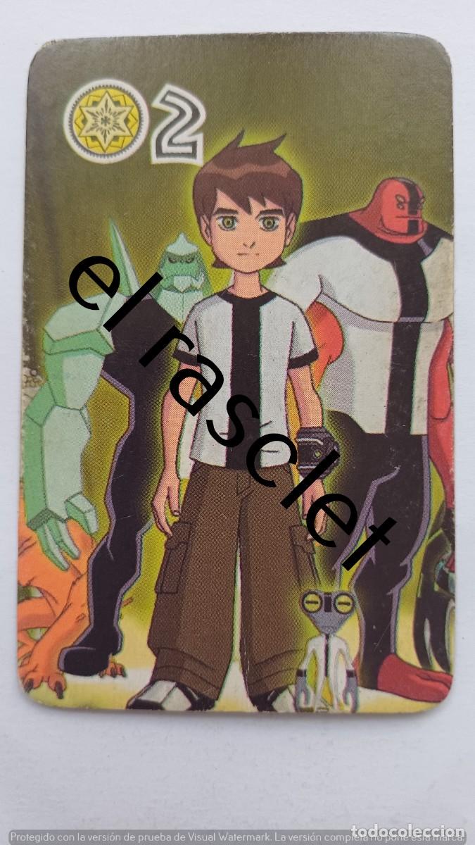 Barajas de cartas: CARTA NAIPE DE LA COLECCION BEN10 -NUMERO 2 OROS