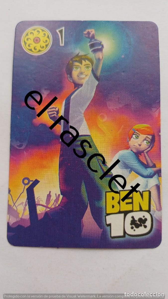 Barajas de cartas: CARTA NAIPE DE LA COLECCION BEN10 -NUMERO 1 OROS