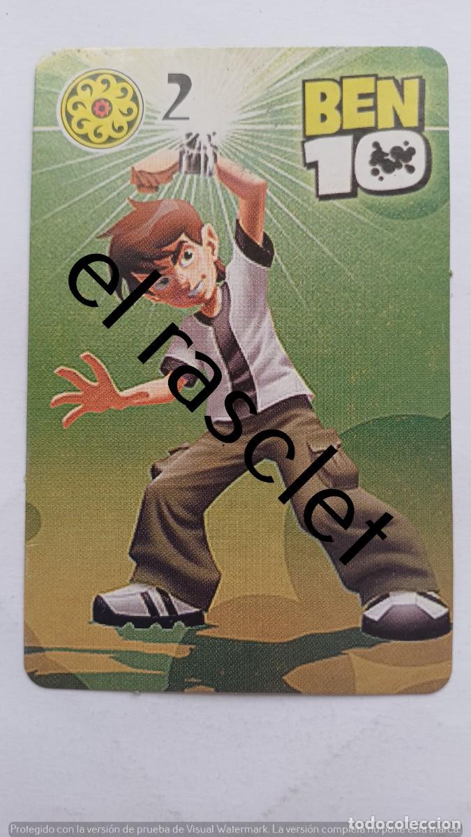 Barajas de cartas: CARTA NAIPE DE LA COLECCION BEN10 -NUMERO 2 OROS