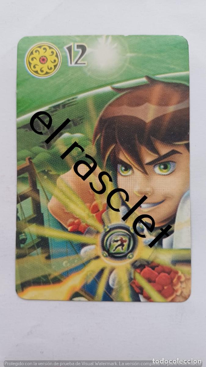 Barajas de cartas: CARTA NAIPE DE LA COLECCION BEN10 -NUMERO 12 OROS