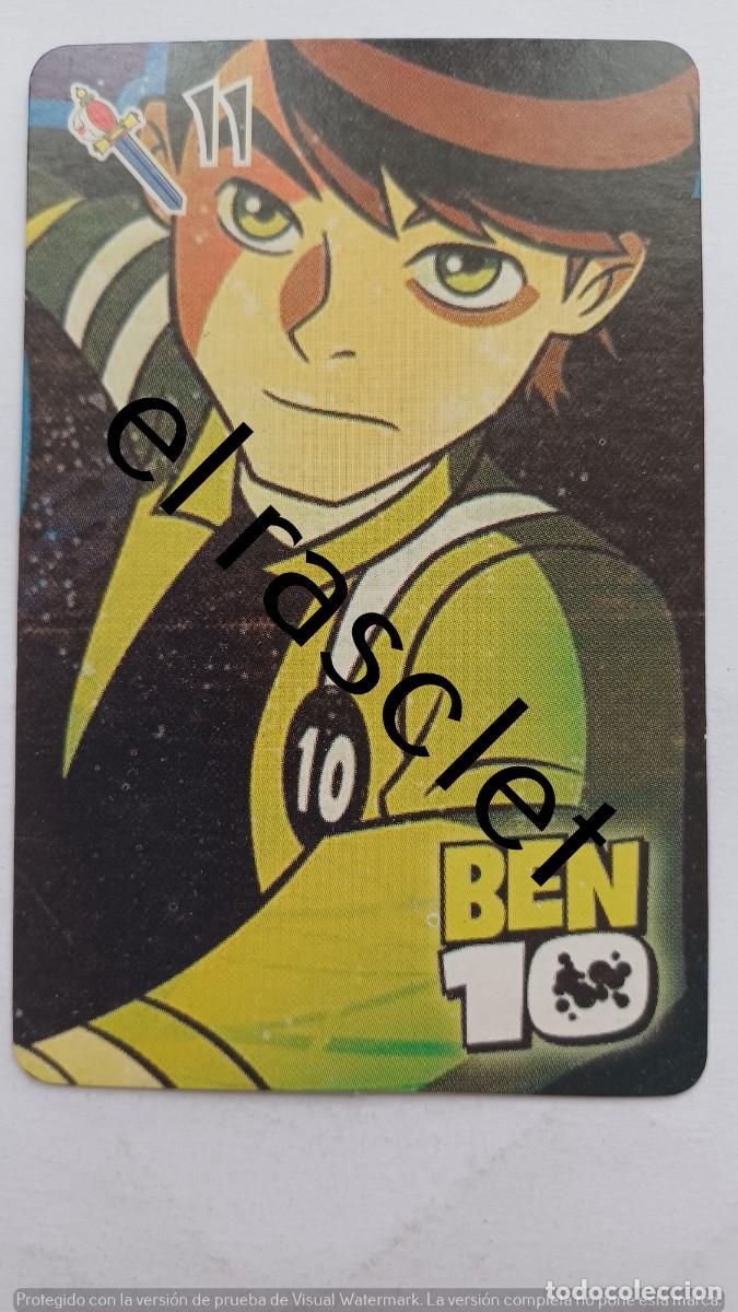 Barajas de cartas: CARTA NAIPE DE LA COLECCION BEN10 -NUMERO 11 ESPADAS
