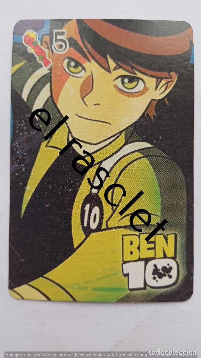 Barajas de cartas: CARTA NAIPE DE LA COLECCION BEN10 -NUMERO 5 BASTOS