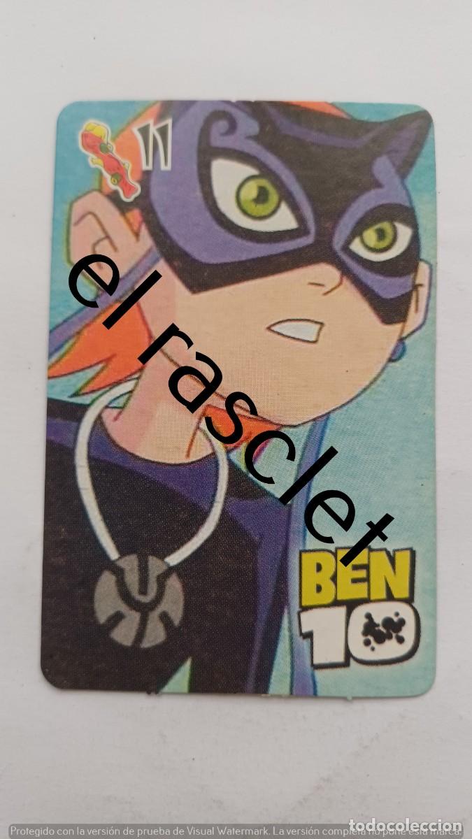 Barajas de cartas: CARTA NAIPE DE LA COLECCION BEN10 -NUMERO 11 BASTOS