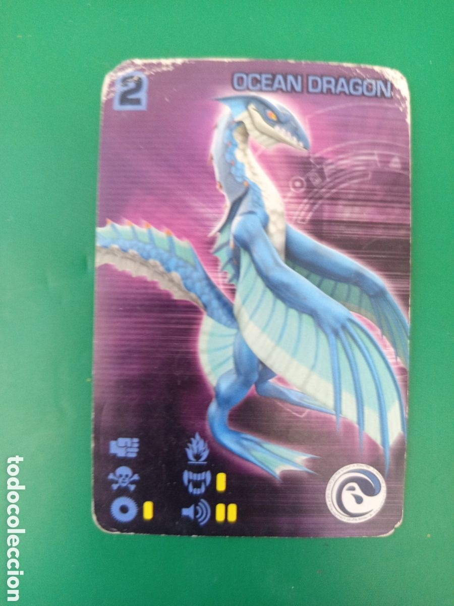 Barajas de cartas: ❇️ CARTA INVIZIMALS OCEAN DRAGON 2009 2012 MAL ESTADO ❇️