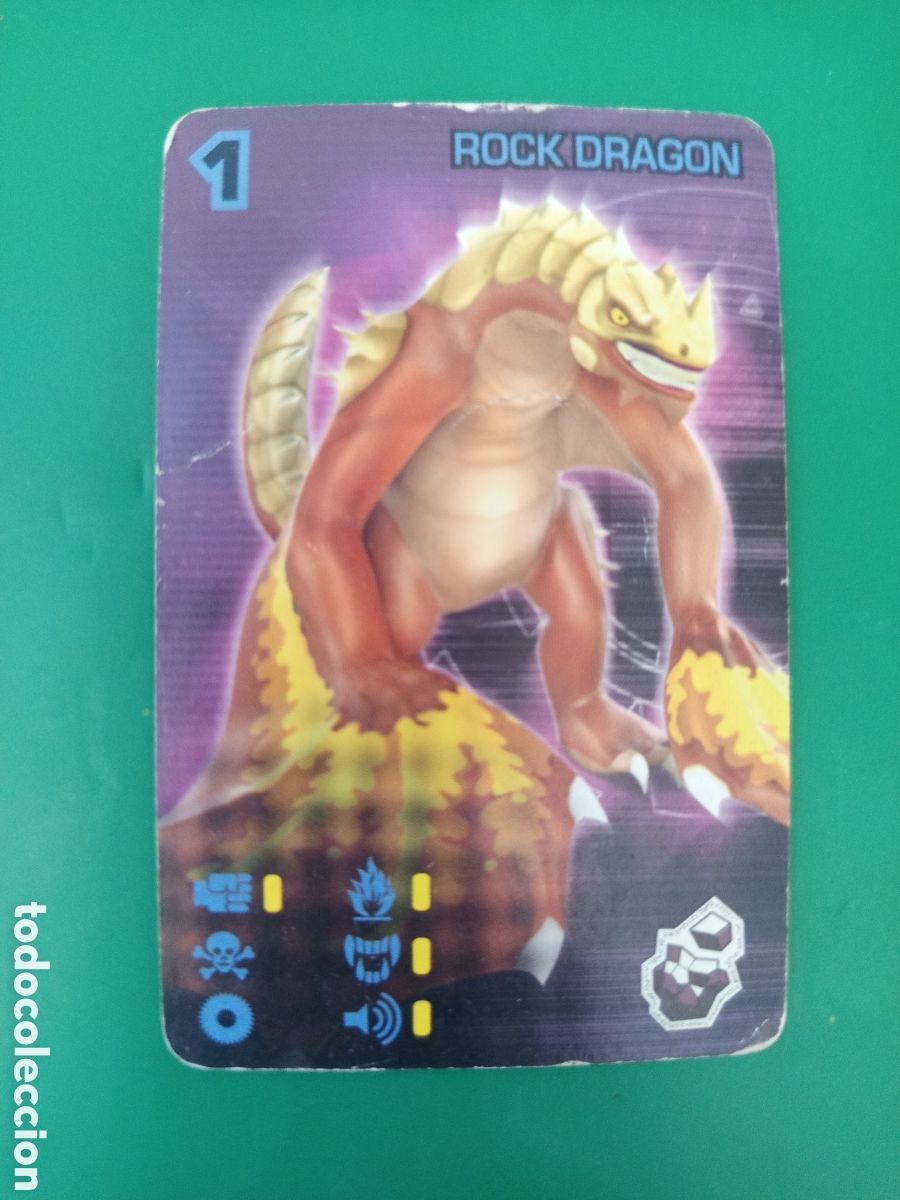 Barajas de cartas: ❇️ CARTA INVIZIMALS ROCK DRAGON 2009 2012 MAL ESTADO ❇️