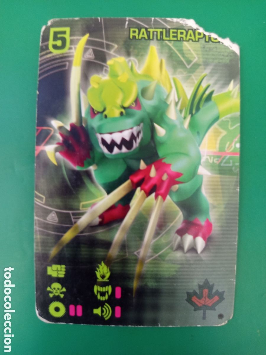 Barajas de cartas: ❇️ CARTA INVIZIMALS RATLERAPTOR 2009 2012 MAL ESTADO ❇️
