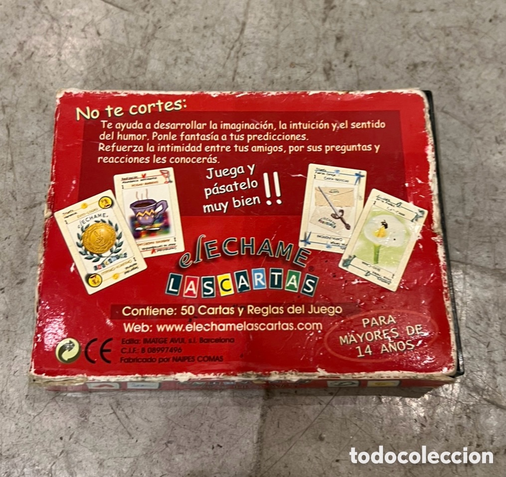 Barajas de cartas: Baraja. El &Eacute;CHAME LAS CARTAS. Naipes Comas. 2000. - Foto 3