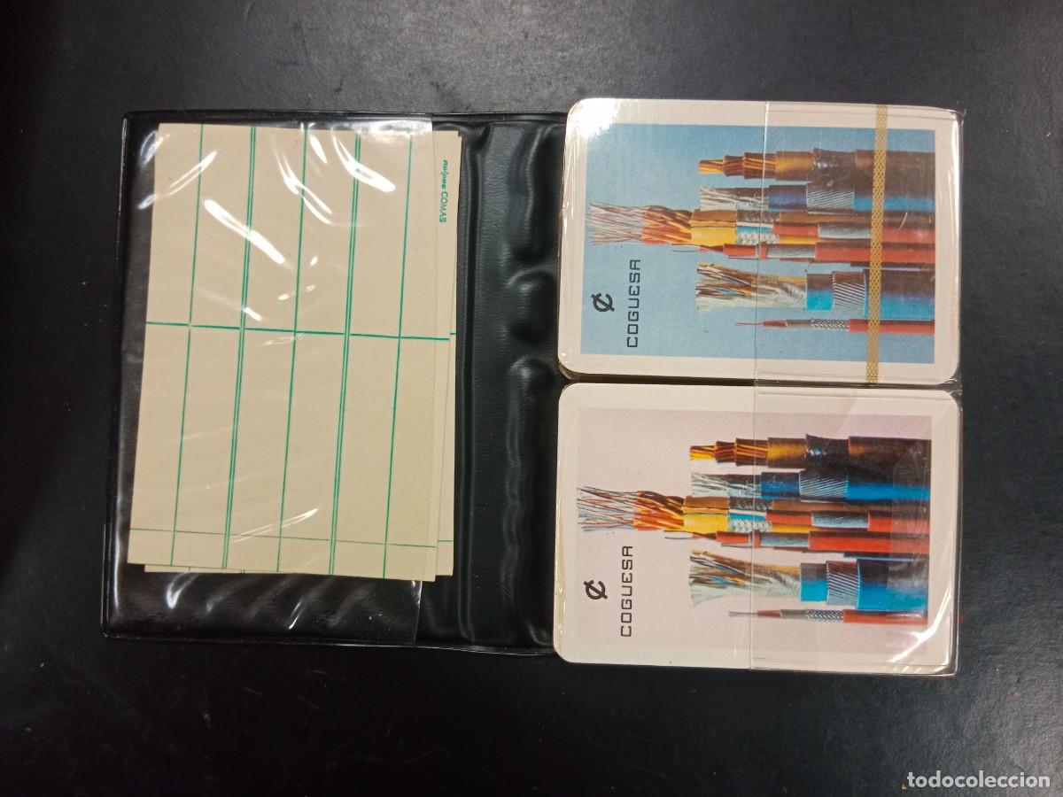 Barajas de cartas: DOBLE BARAJA DE CARTAS / NAIPES DE POKER / BRIDGE - CABLES COGUESA - NUEVAS CON CARTERA ESTUCHE