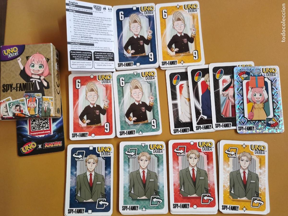 Barajas de cartas: uno spy family, juego de cartas