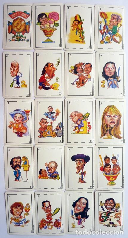 Barajas de cartas: BARAJA HISPANIA - CARICATURAS ESPA&Ntilde;OLAS DE LA TRANSICI&Oacute;N - REVISTA EL JUEVES - 1979 - NUEVO