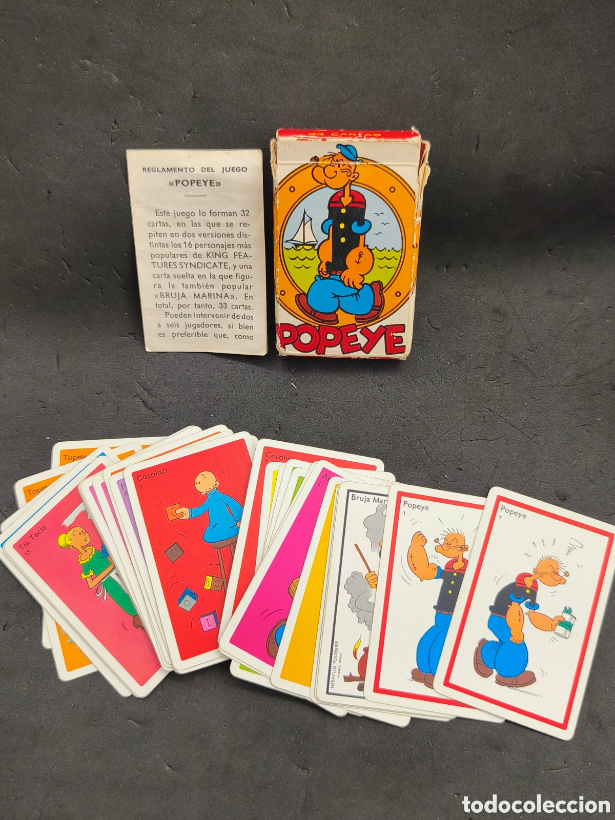 Barajas de cartas: Juego de cartas Popeye, completo