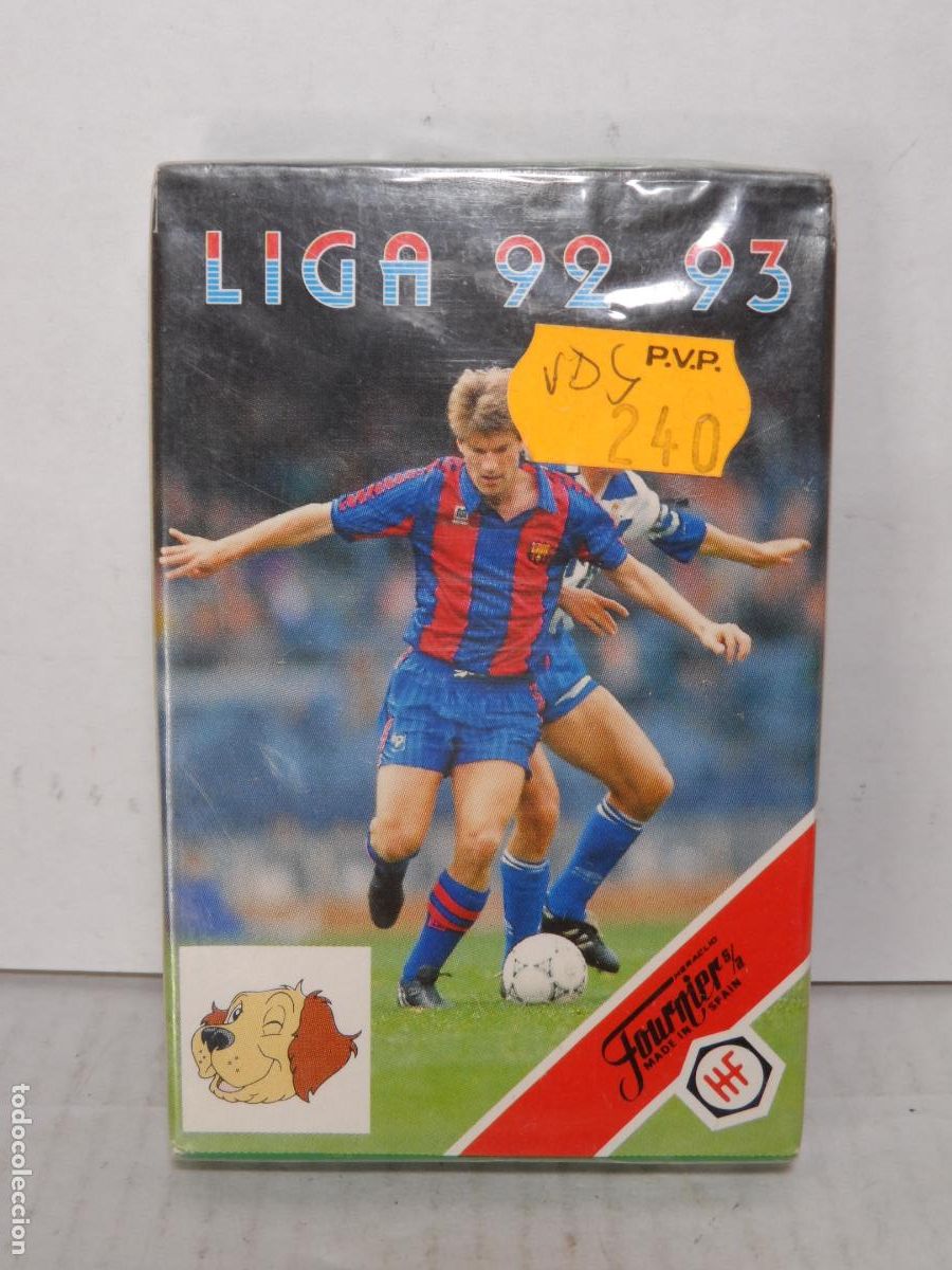 Barajas de cartas: BARAJA DE CARTAS INFANTIL LIGA 92 / 93 FOURNIER 1992 NUEVO