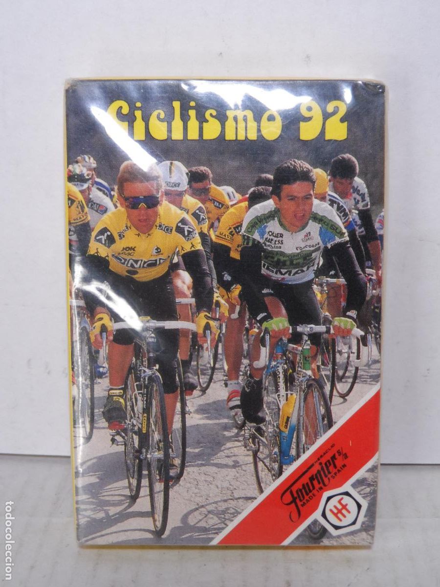 Barajas de cartas: BARAJA DE CARTAS INFANTIL CICLISMO 92 FOURNIER 1992 NUEVO