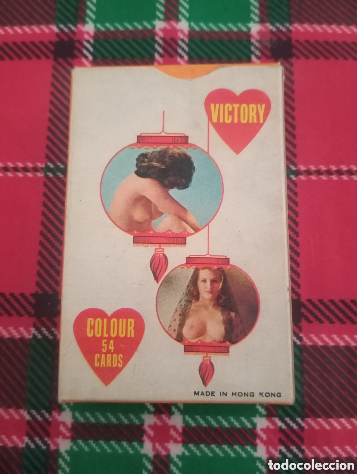 Barajas de cartas: Victory Colour 54 Cards Baraja Er&oacute;tica antigua