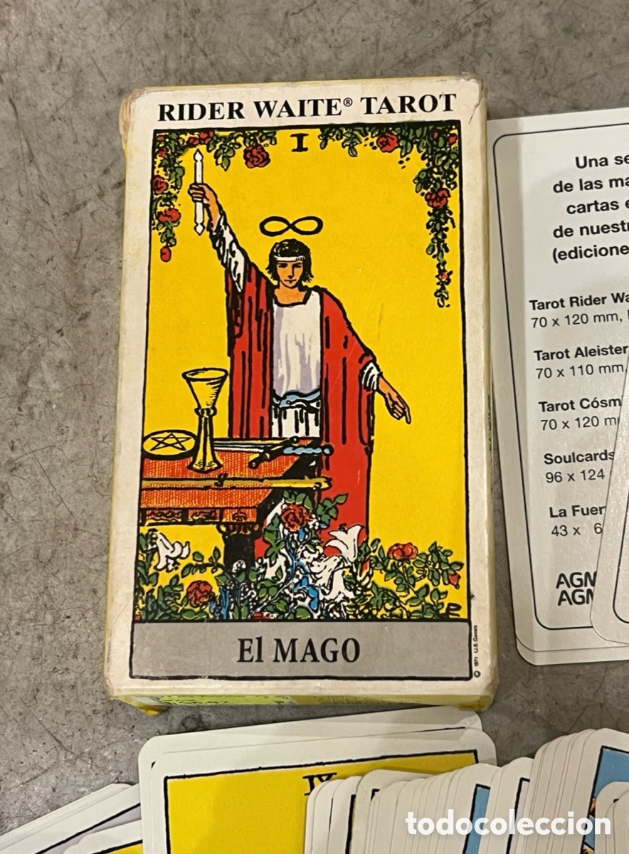 Barajas de cartas: Baraja Tarot. Rider Waite Tarot. Edici&oacute;n Espa&ntilde;ola. AGM Muller. Dise&ntilde;ado por Pamela Colman Smith.