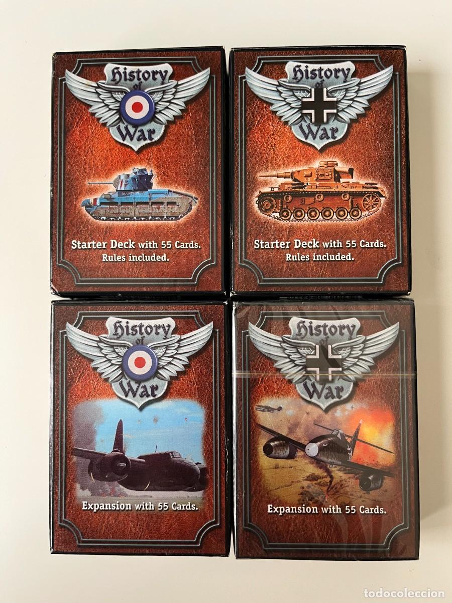 Barajas de cartas: HISTORY OF WAR CCG 2 STARTER DECKS + 2 EXPANSIONS CARD GAME