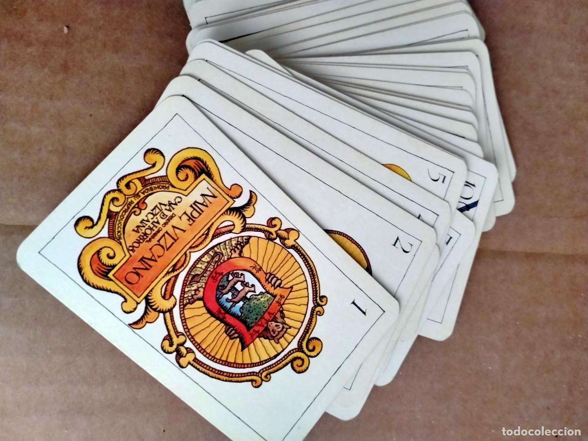 Barajas de cartas: BARAJA NAIPE VIZCAINO BIZKAIKO KARTAK, PUBLICIDAD DE CAJA DE AHORROS VIZCAINA. DIBUJOS JAVIER URKIDI