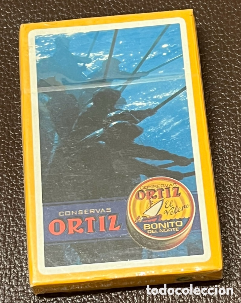 Barajas de cartas: Baraja Espa&ntilde;ola. Publicidad CONSERVAS ORTIZ. Fournier.