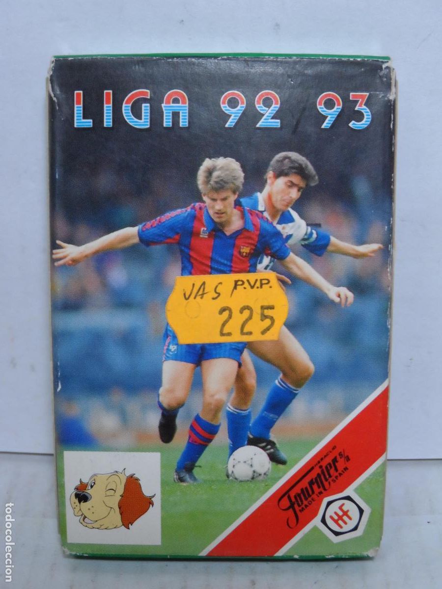 Barajas de cartas: BARAJA DE CARTAS INFANTIL LIGA 92 / 93 FOURNIER 1992
