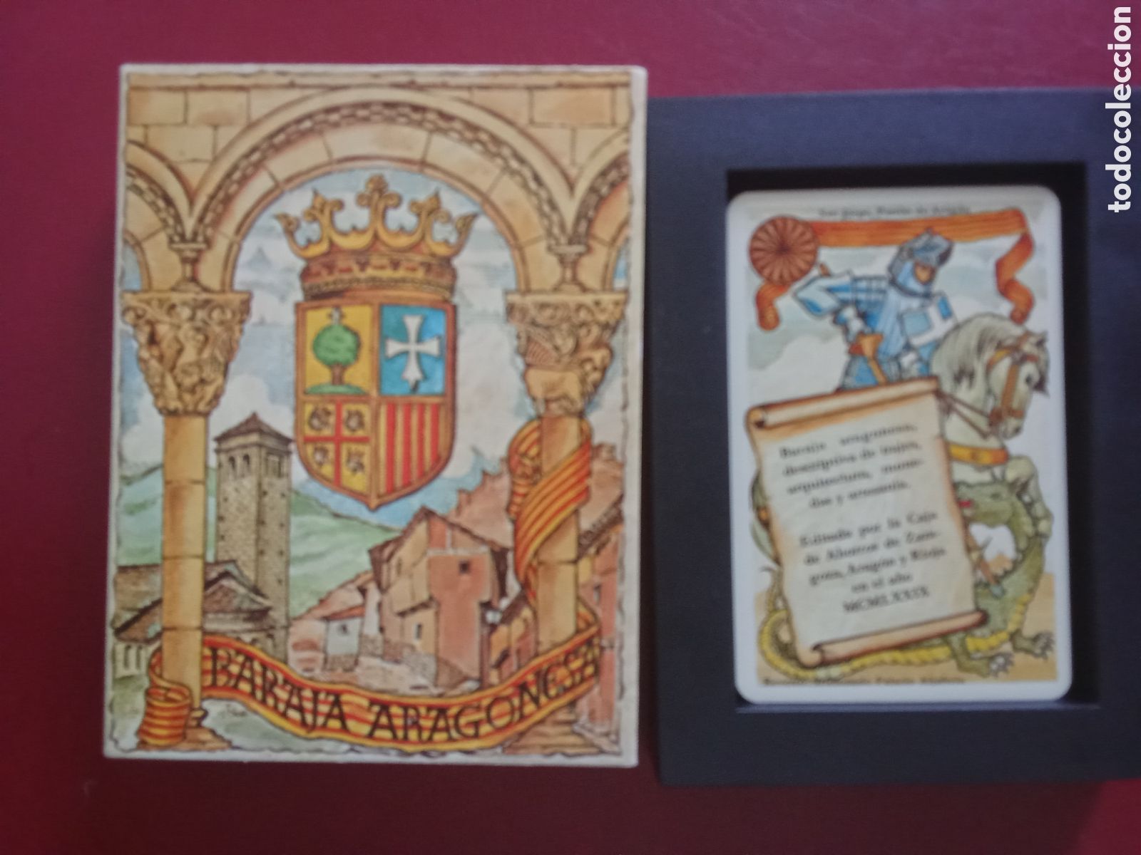 Decks of cards: Baraja Aragonesa , sin uso ,en su estuche JMJ