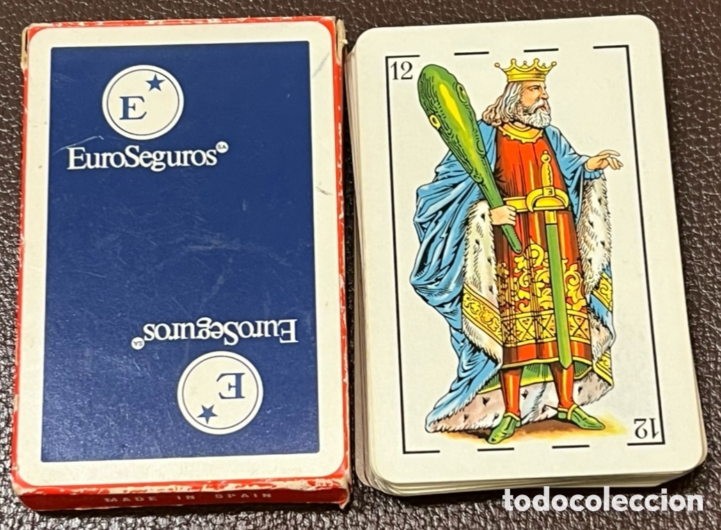 Barajas de cartas: Baraja Espa&ntilde;ola. Publicidad EUROSEGUROS. Fournier.