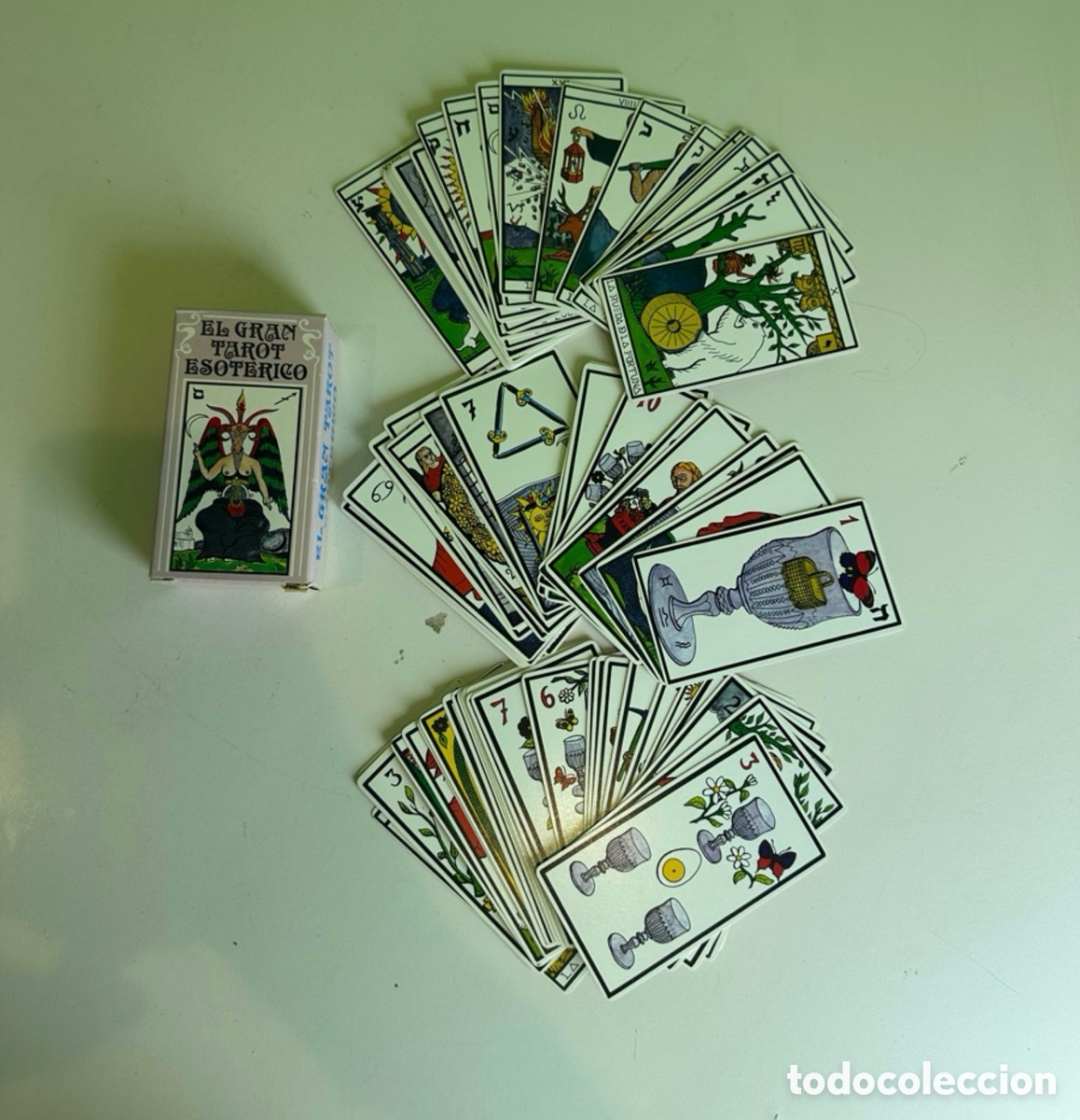 Baralhos de cartas: Baraja El Gran Tarot Esot&eacute;rico completa con caja original &ndash; Vintage