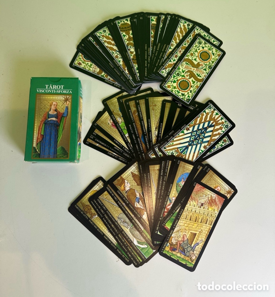 Baralhos de cartas: Tarot Visconti Sforza completo con caja original &ndash; Edici&oacute;n Lo Scarabeo