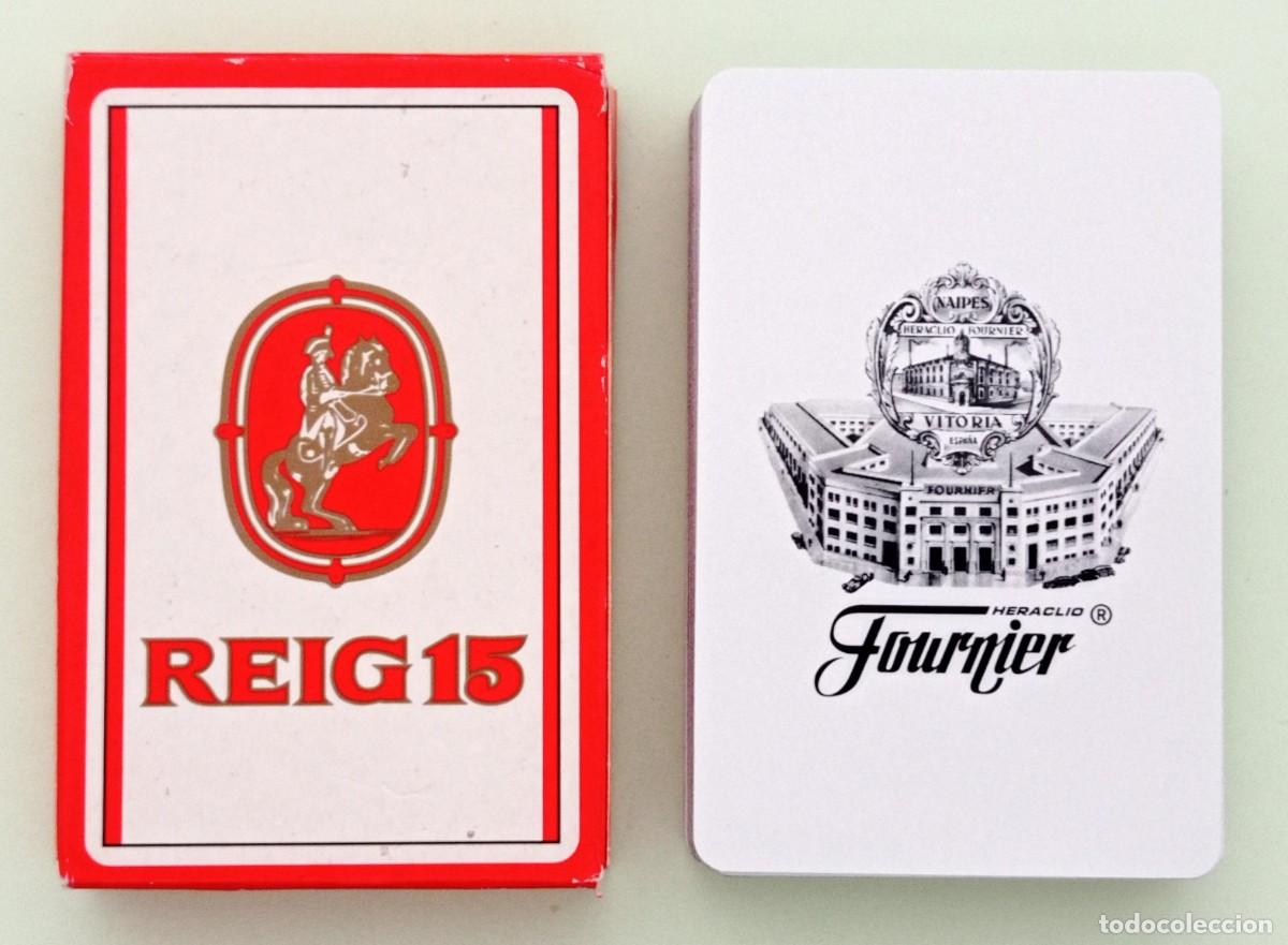 Barajas de cartas: BARAJA CARTAS ESPA&Ntilde;OLAS ''FOURNIER - REIG 15'' N&ordm; 1 (FIBRA MARFIL) DE 50 CARTAS (NUEVA)