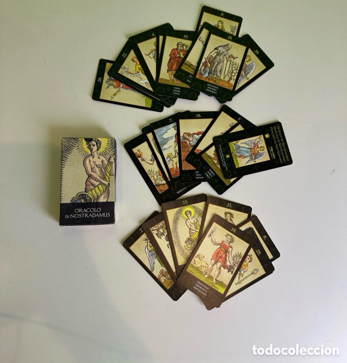 Decks of cards: Or&aacute;culo de Nostradamus completo &ndash; Lo Scarabeo con caja original
