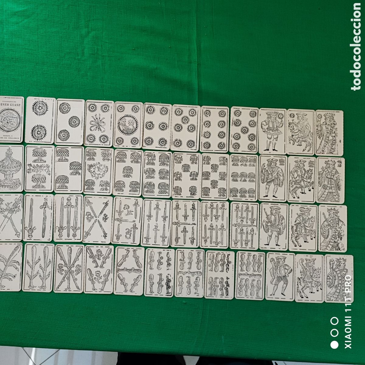 Jeux de cartes: Baraja de cartas, naipes, xilograf&iacute;as Guasp - Palma de Mallorca . ( completa 48 cartas ).
